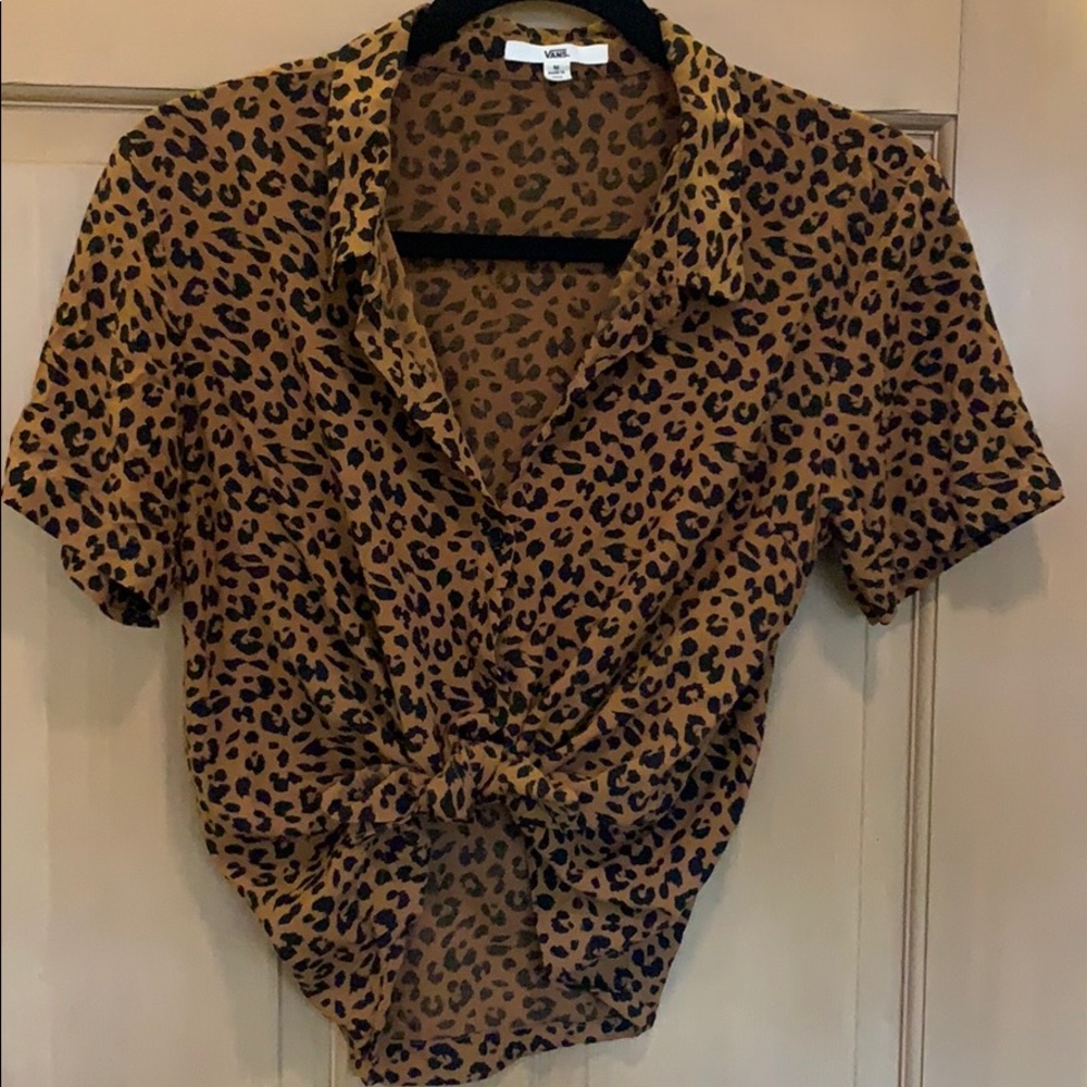Vans leopard print blouse